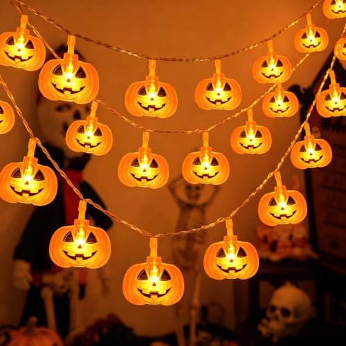 Citrouille Lumineuse Halloween Decoration, Cshare 3 M 20 LED