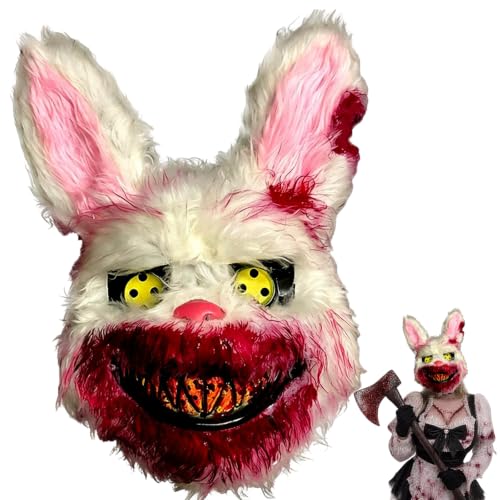 JIEBAO Masque Horreur Lapin | Masque Lapin Halloween