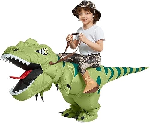 XAMOFAN Costume de dinosaure Gonflable amusant Dino Costume 