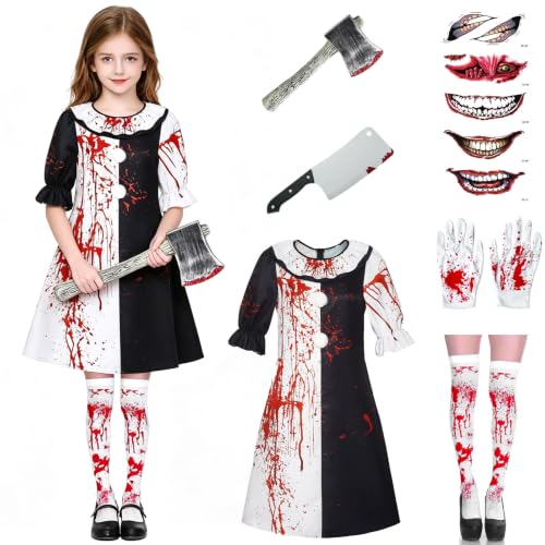 GOUYENG Costume de Clown,Deguisement Clown Tueur,Killer Terr