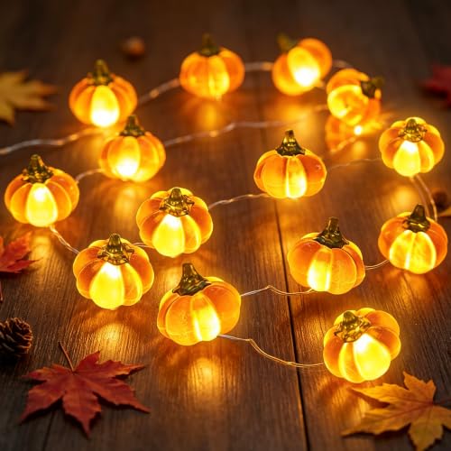 3 M 30 LED Fairy Lights Citrouilles Automne, Guirlande Lumin
