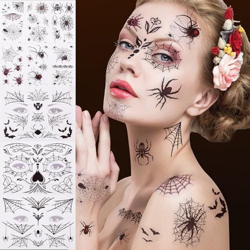 Tatouage Maquillage Halloween Pour Visage Fausse AraignéE St