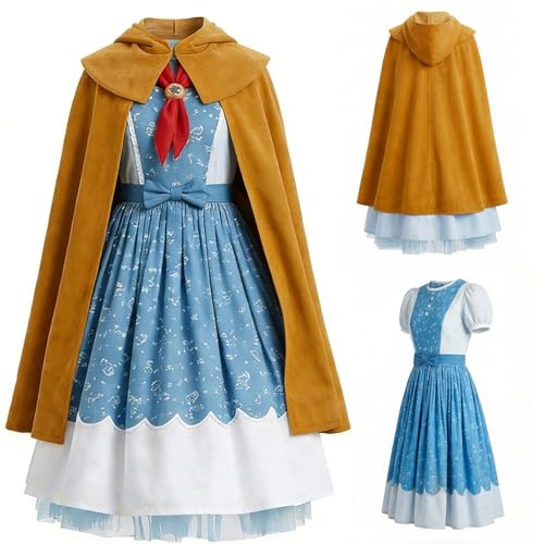 Ubaywey Strange Costume de cosplay, robe, écharpe, motif de 
