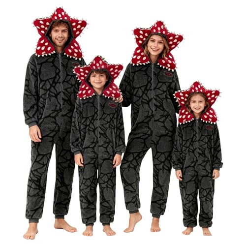D-Demogorgon Combinaison Pyjama Famille Unisexe Polaire Enfa