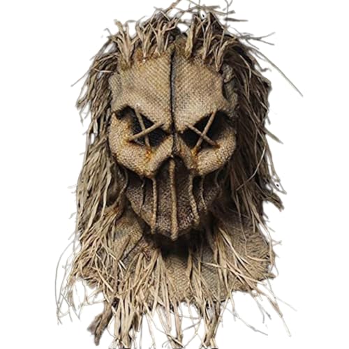 Masque Épouvantail Halloween Toile Jute
