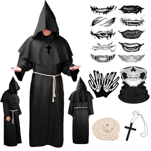 Deguisement Moine Costume de Pretre Deguisement Halloween Ho