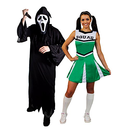 Déguisement Couple Scream Adulte Vert