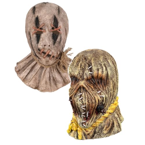 Cagoule Epouvantail Squelette Réaliste dHalloween Masques po