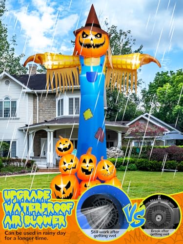 Kalolary 3,8M Halloween Gonflables Decoración Citrouille Épo