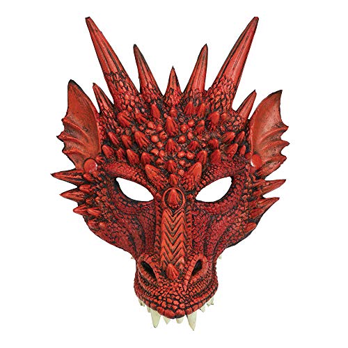 Bristol Novelty BM552 Masque rouge de dragon, pour homme ou 