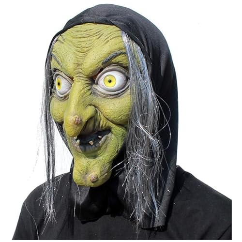 Masque Sorcière Réaliste Pour Halloween Avec Détails Effraya