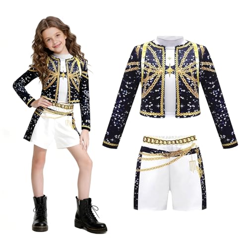 JIASHA K-P0p Dem0 Cosplay Enfants Deguisement - 3PCS Costume