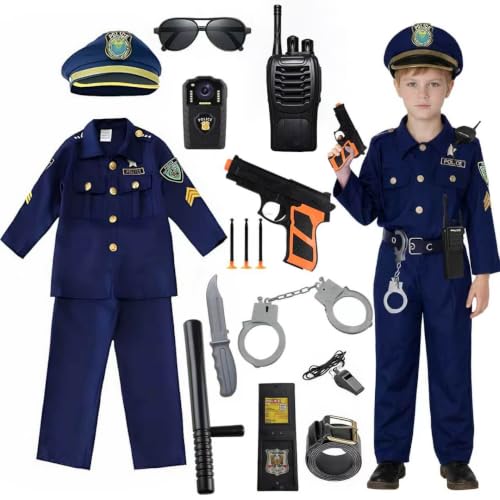 Deguisement Policier Enfant, Police Déguisement Costume Poli