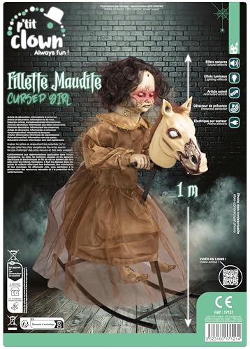 PTIT CLOWN - 17121 - Automate Halloween - Fillette Maudite s
