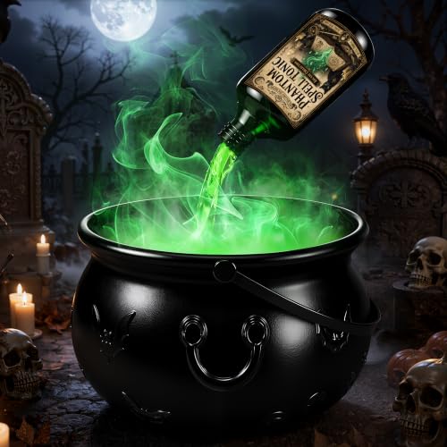 Chaudron Decoration halloween XXL Machine a Fumee Exterieur