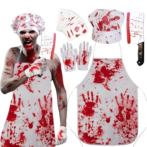 Deguisement Halloween Homme, Costume Boucher pour Halloween 
