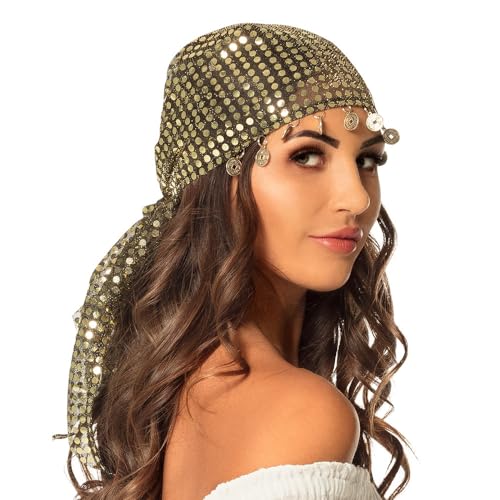 Boland 00460 – Foulard danseuse du ventre, bandana avec pail