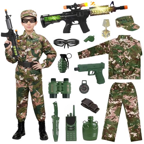 Deguisement Militaire Enfant, Camouflage Militaire Déguiseme