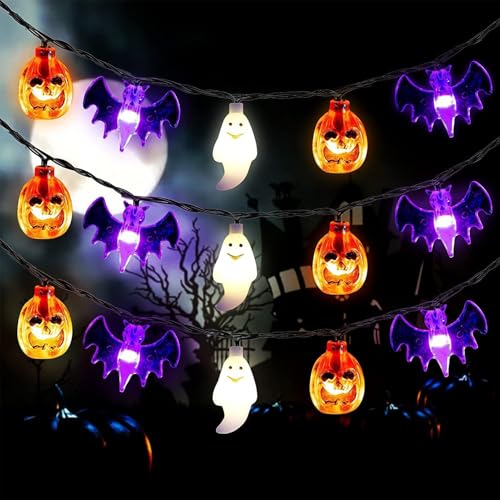 XXHUO Citrouille Guirlande Lumineuse, Halloween Decoration L