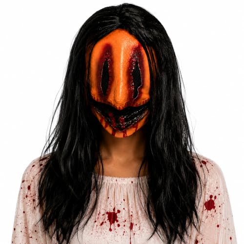 PILUZEAT Masque Démon Halloween Effrayant Adulte Homme Femme