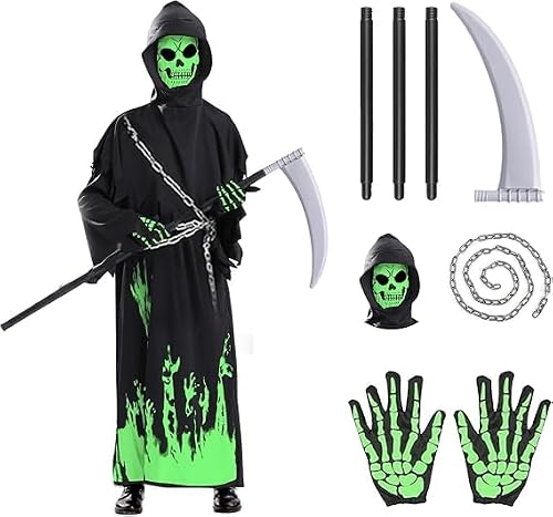 Costume Halloween Enfant, （M:110-120CM, L:120-130CM） Degui