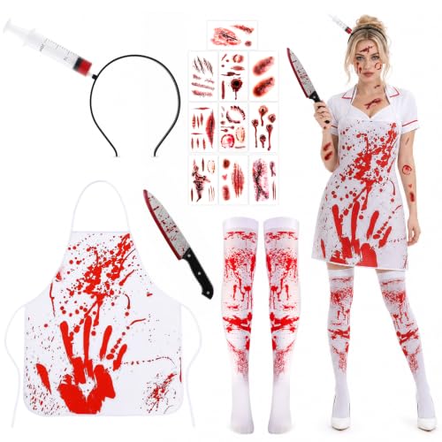 HOWAF Deguisement Halloween Effrayant, Serre Tete Halloween,