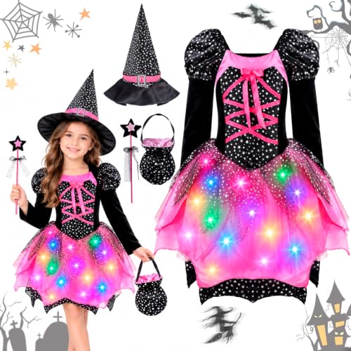 BARAKYEG Deguisement Sorciere Fille, Deguisement Halloween F