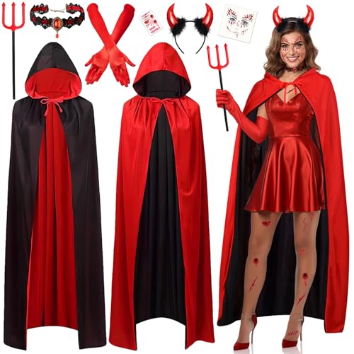 iZoeL Deguisement Diable Femme Deguisement Halloween Costume