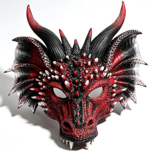 ZesGlyxyr Halloween Masque de Dragon, Décoration Dragon Masq