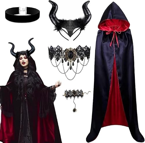 Halloween Deguisement Maléfique Femme, Carnevale Malefiicent