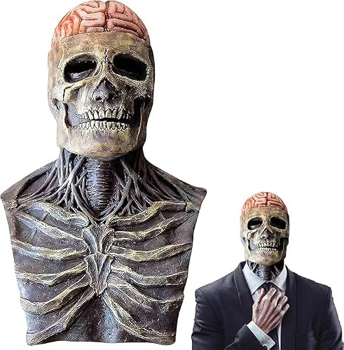 KXYINOS Masque Crâne dHalloween, Horreur Squelette Tete de M