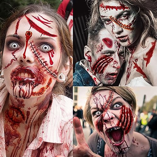 248+ pcs 30 Accessoires pour maquillage de zombie, plaies Ha